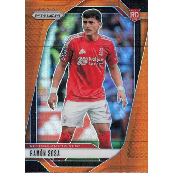 2024-25 PANINI PRIZM PREMIER LEAGUE PRIZMS ORANGE HYPER #262 RAMON SOSA NOTTINGHAM FOREST FC