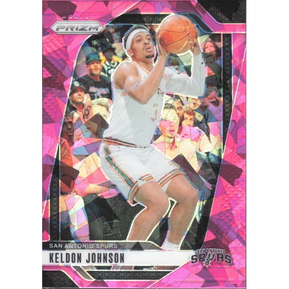 2024-25 PANINI PRIZM PRIZMS PINK ICE #24 KELDON JOHNSON SAN ANTONIO SPURS