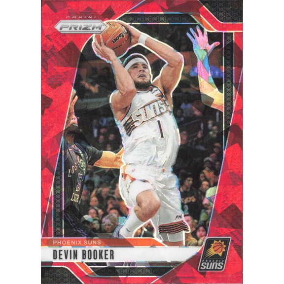 2024-25 PANINI PRIZM PRIZMS RED ICE #8 DEVIN BOOKER PHOENIX SUNS