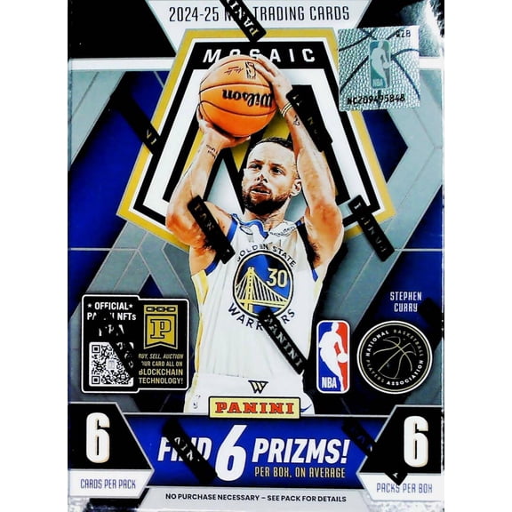 2024-25 Panini Mosaic NBA Basketball Factory Sealed Blaster Box 36 Cards