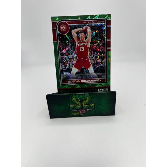2024-25 Panini NBA Hoops Bogdan Bogdanovic #147 Green Explosion