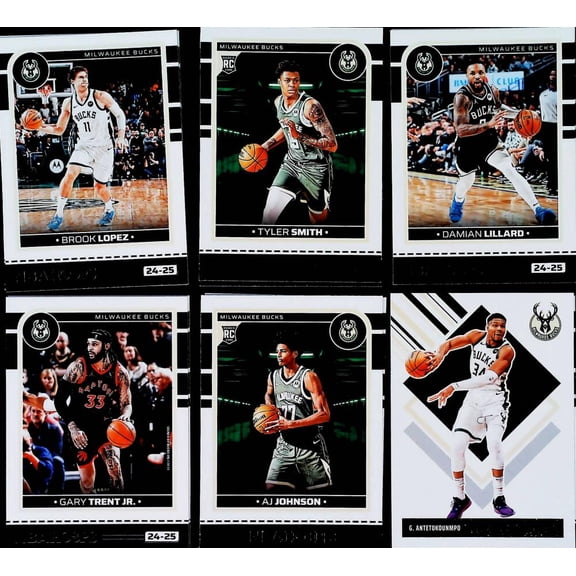 2024-25 Panini NBA Hoops Milwaukee Bucks Team Set Includes Rookies (Hand Collated) of 12 Cards:  #7 Taurean Prince