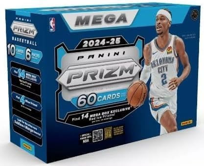 2024-25 Panini NBA Prizm Basketball Trading Card Mega Box