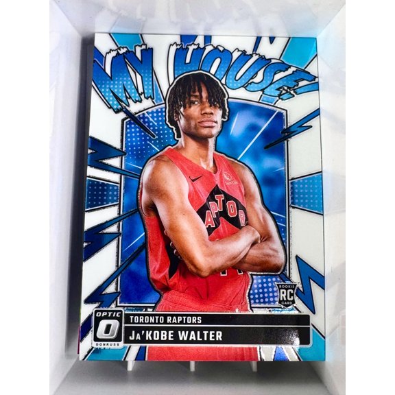 2024-25 Panini Optic My House Ja'Kobe Walter RC Toronto Raptors Basketball Card Toronto Raptors NBA Basketball Trading Card