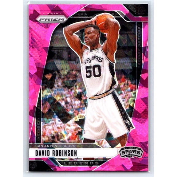2024-25 Panini Prizm Pink Ice #288 David Robinson Prizms Basketball Card San Antonio Spurs