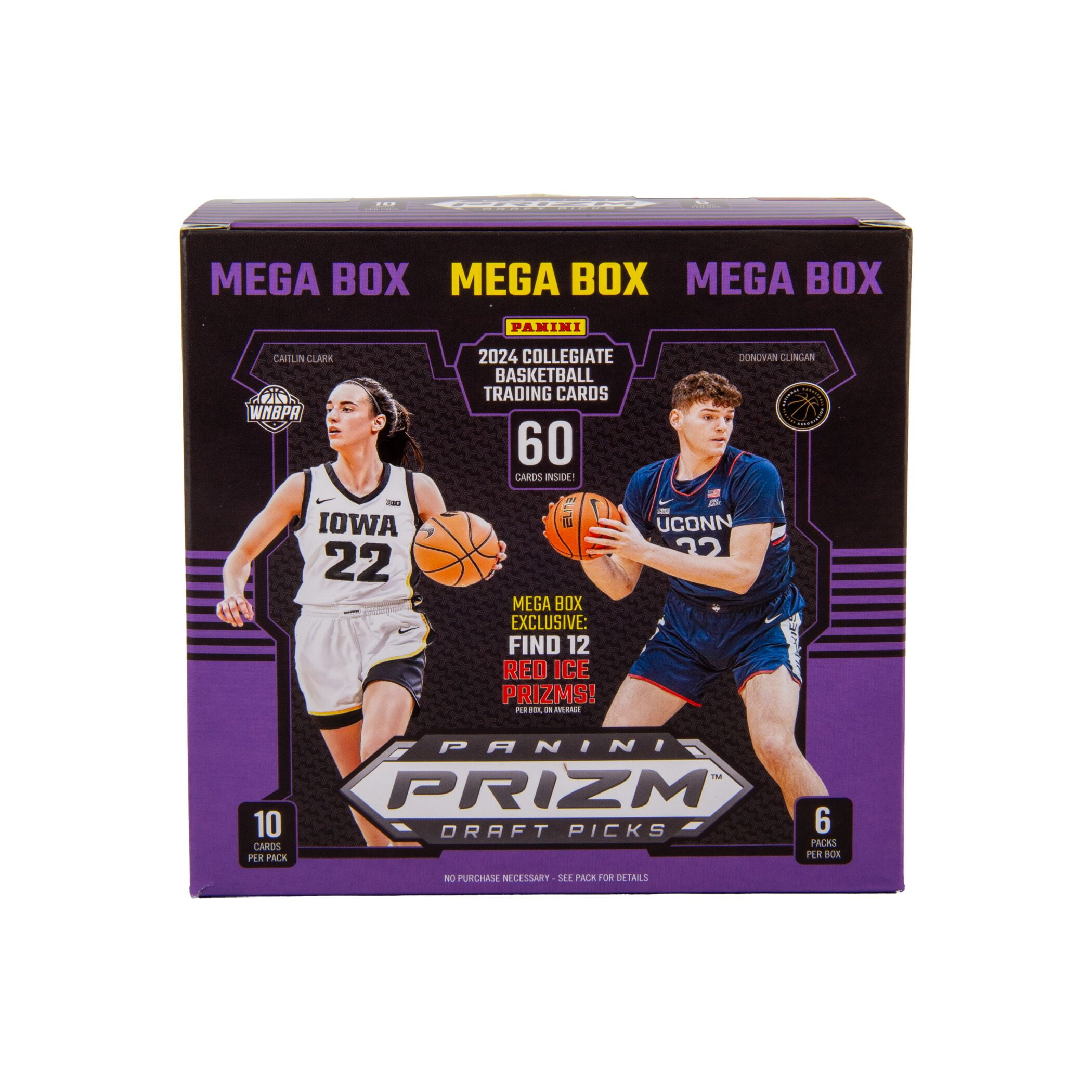 2024-25 Panini Prizm Draft Picks Collegiate Basketball Trading Cards Mega Box