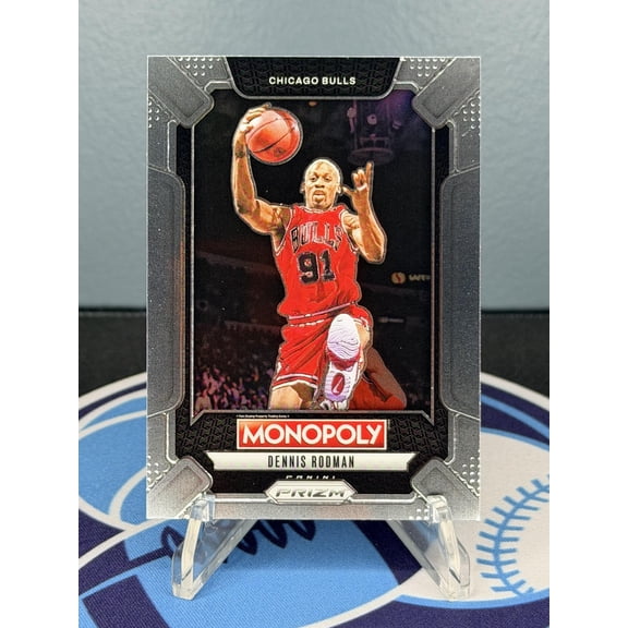 2024 Panini Prizm Monopoly Legends LEG7 Dennis Rodman Chicago Bulls Basketball Card