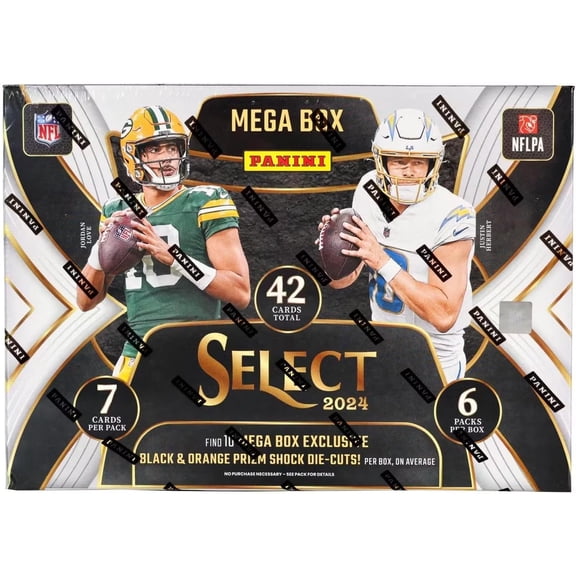 2024 Panini Select Football Hobby Mega Box - Black & Orange