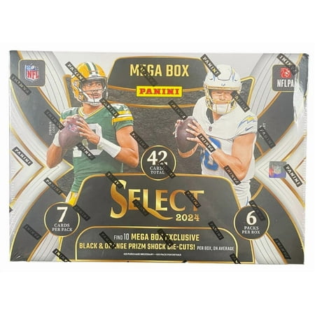 2024 Panini Select Football Hobby Mega Box - Black & Orange