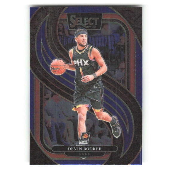 2024-25 Panini Select Blue #139 Devin Booker Premier Level Phoenix Suns NBA Basketball Trading Card