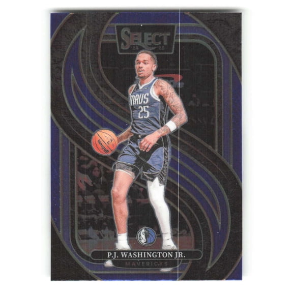 2024-25 Panini Select Blue #154 P.J. Washington Jr. Premier Level Dallas Mavericks NBA Basketball Trading Card