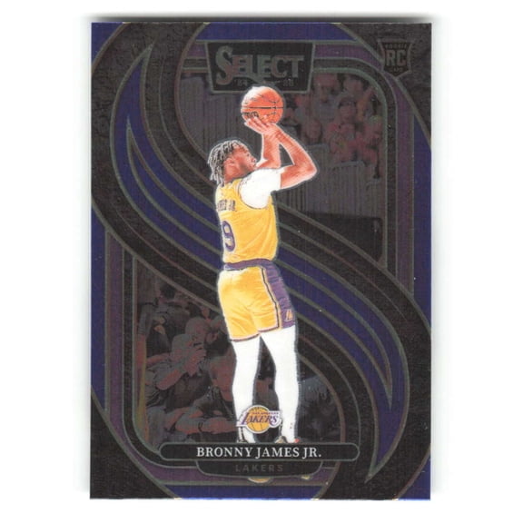 2024-25 Panini Select Blue #179 Bronny James Jr. Premier Level Los Angeles Lakers NBA Basketball Trading Card