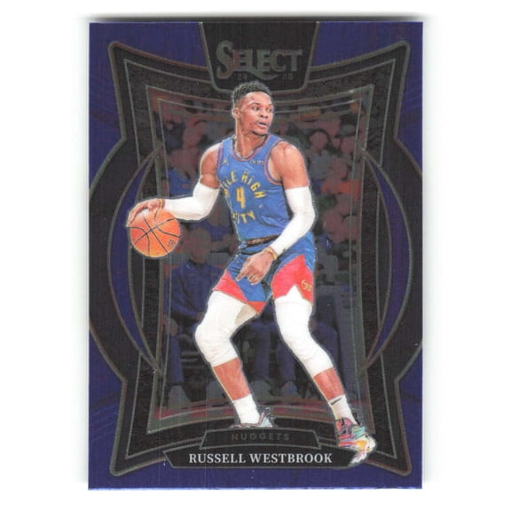 2024-25 Panini Select Blue #18 Russell Westbrook Concourse Denver Nuggets NBA Basketball Trading Card