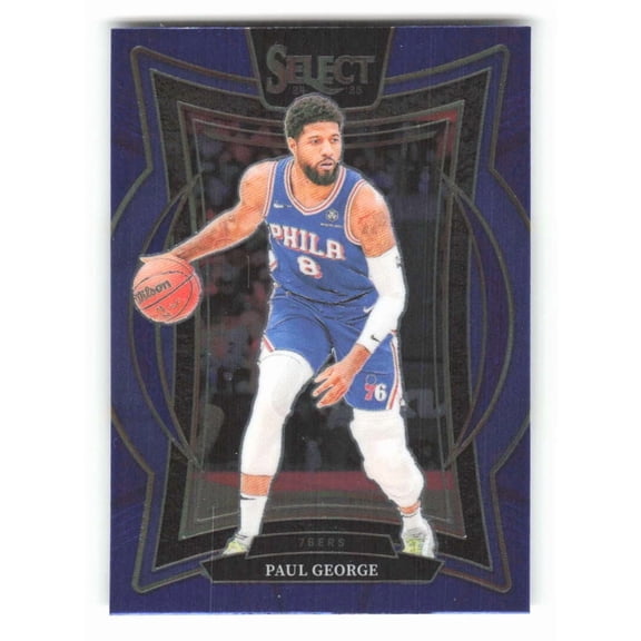 2024-25 Panini Select Blue #37 Paul George Concourse Philadelphia 76ers  NBA Basketball Trading Card
