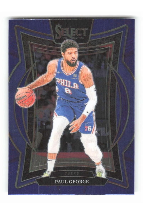 2024-25 Panini Select Blue #37 Paul George Concourse Philadelphia 76ers  NBA Basketball Trading Card
