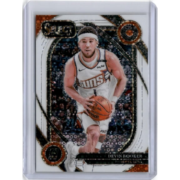 2024-25 Panini Select Devin Booker #210 White Disco Prizm /75