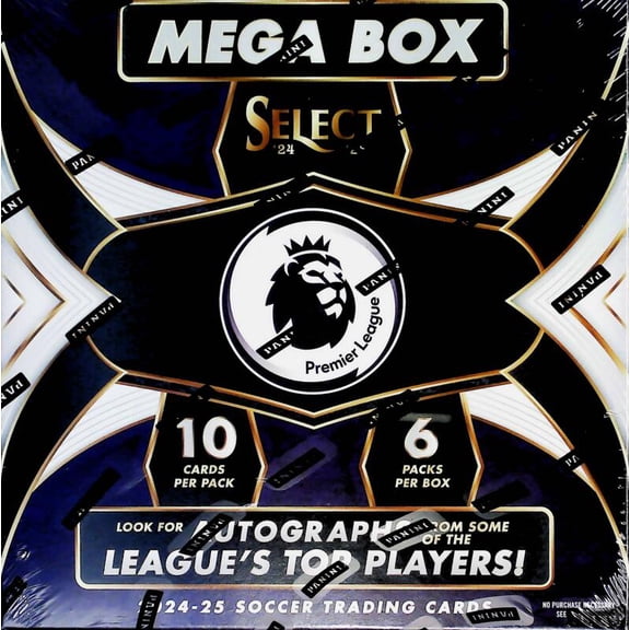 2024-25 Panini Select Premier League EPL Soccer Factory Sealed Mega Box 60 Cards