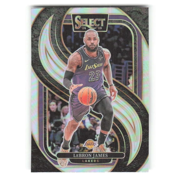 2024-25 Panini Select Silver Prizms #111 LeBron James Premier Level Los Angeles Lakers NBA Basketball Trading Card
