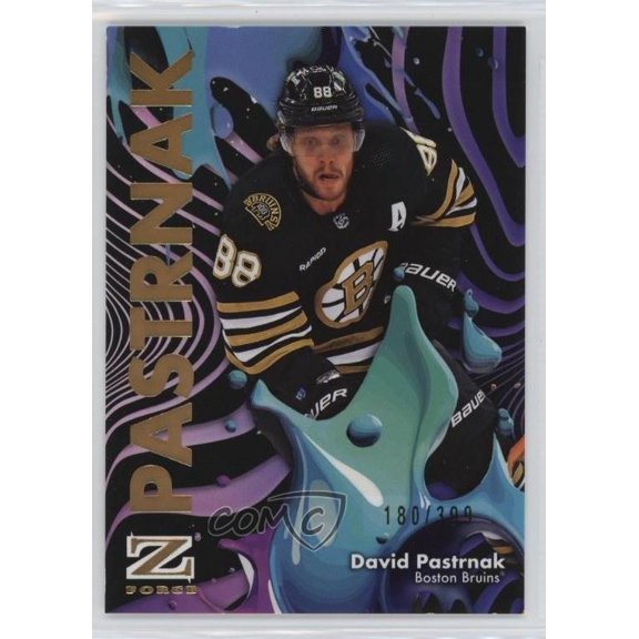 2024-25 Skybox Metal Universe - Z-Force - Rave David Pastrnak #25 Rave /399