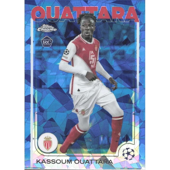 2024-25 TOPPS CHROME SAPPHIRE UEFA CLUB COMPETITIONS #103 KASSOUM OUATTARA RC AS MONACO