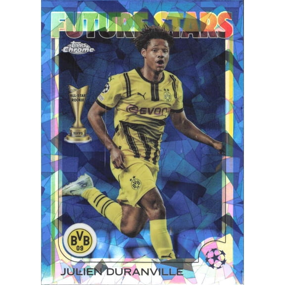 2024-25 TOPPS CHROME SAPPHIRE UEFA CLUB COMPETITIONS #166 JULIEN DURANVILLE FUTURE STARS BORUSSIA DORTMUND