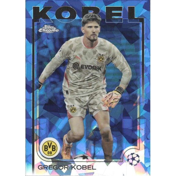 2024-25 TOPPS CHROME SAPPHIRE UEFA CLUB COMPETITIONS #168 GREGOR KOBEL BORUSSIA DORTMUND