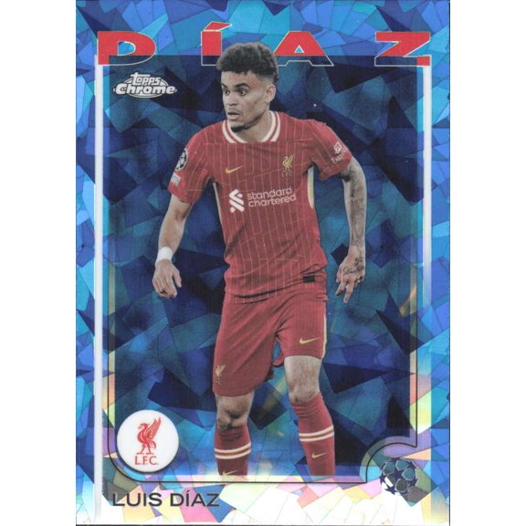 2024-25 TOPPS CHROME SAPPHIRE UEFA CLUB COMPETITIONS #169 LUIS DIAZ LIVERPOOL FC