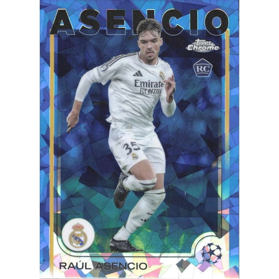 2024-25 TOPPS CHROME SAPPHIRE UEFA CLUB COMPETITIONS #186 RAUL ASENCIO RC REAL MADRID C.F.