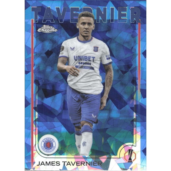 2024-25 TOPPS CHROME SAPPHIRE UEFA CLUB COMPETITIONS #26 JAMES TAVERNIER RANGERS F.C.