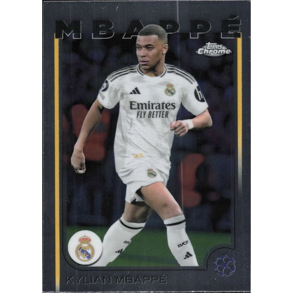 2024-25 TOPPS CHROME UEFA CLUB COMPETITIONS #1 KYLIAN MBAPPE REAL MADRID C.F.