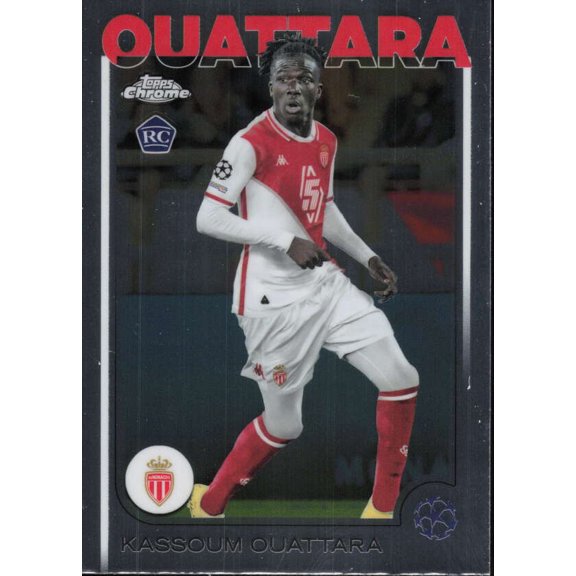 2024-25 TOPPS CHROME UEFA CLUB COMPETITIONS #103 KASSOUM OUATTARA RC AS MONACO