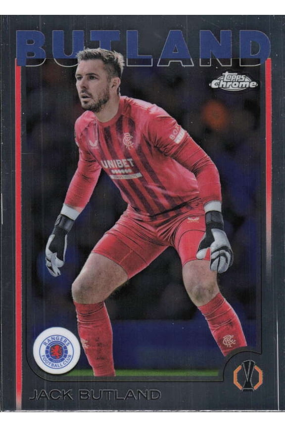 2024-25 TOPPS CHROME UEFA CLUB COMPETITIONS #13 JACK BUTLAND RANGERS F.C.