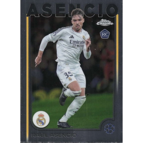 2024-25 TOPPS CHROME UEFA CLUB COMPETITIONS #186 RAUL ASENCIO RC REAL MADRID C.F.