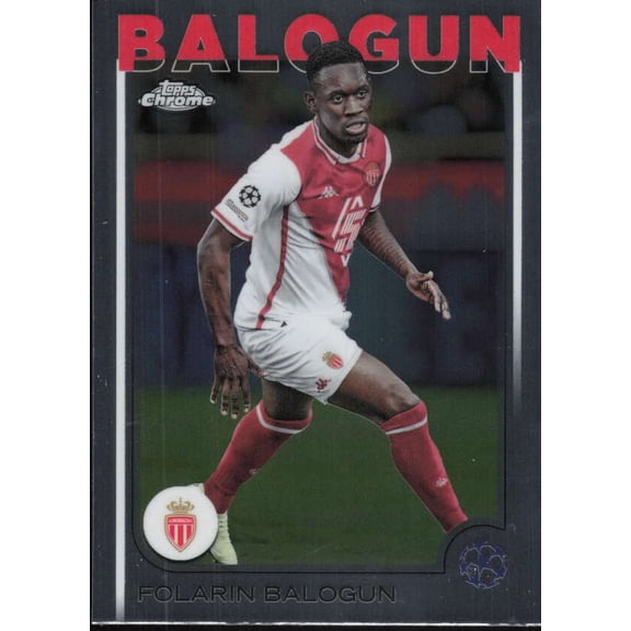 2024-25 TOPPS CHROME UEFA CLUB COMPETITIONS #21 FOLARIN BALOGUN AS MONACO