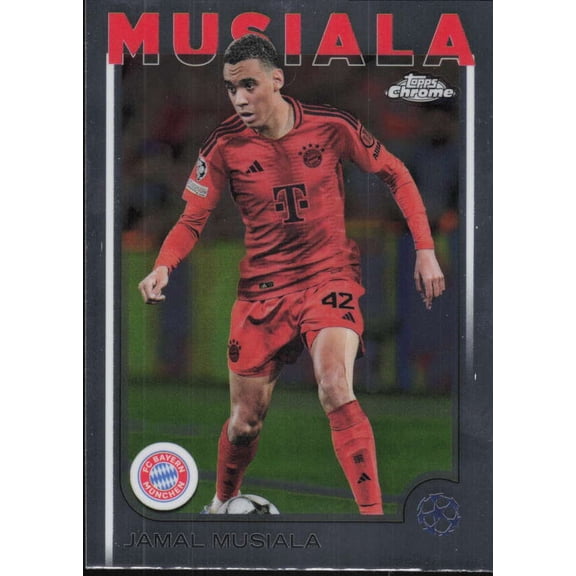 2024-25 TOPPS CHROME UEFA CLUB COMPETITIONS #42 JAMAL MUSIALA FC BAYERN M?NCHEN