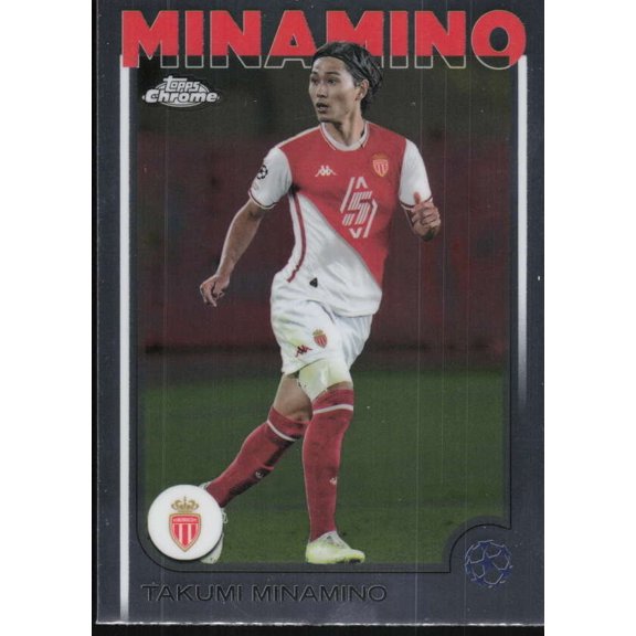 2024-25 TOPPS CHROME UEFA CLUB COMPETITIONS #57 TAKUMI MINAMINO AS MONACO
