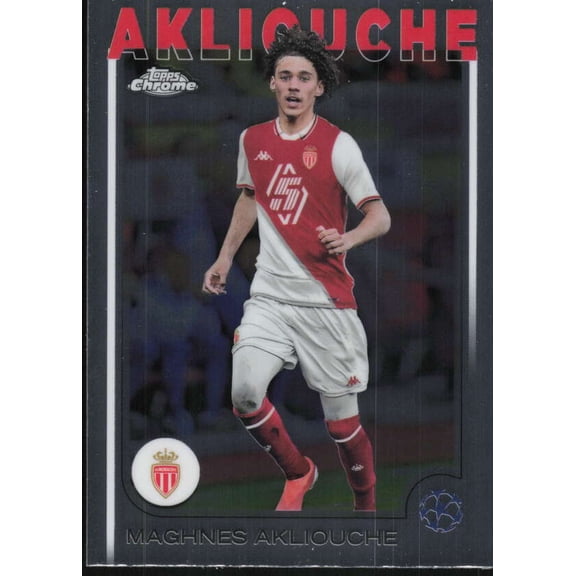 2024-25 TOPPS CHROME UEFA CLUB COMPETITIONS #64 MAGHNES AKLIOUCHE AS MONACO