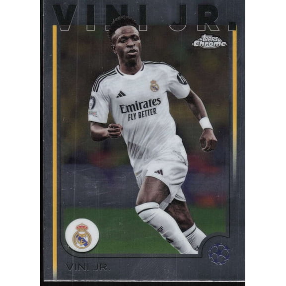 2024-25 TOPPS CHROME UEFA CLUB COMPETITIONS #7 VINI JR. REAL MADRID C.F.