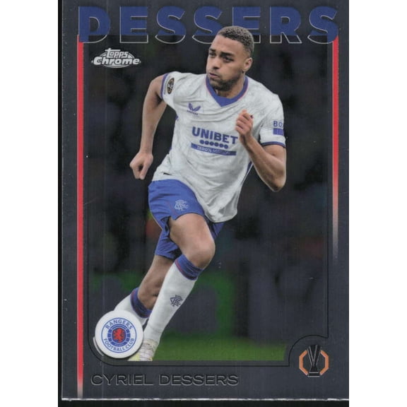 2024-25 TOPPS CHROME UEFA CLUB COMPETITIONS #80 CYRIEL DESSERS RANGERS F.C.
