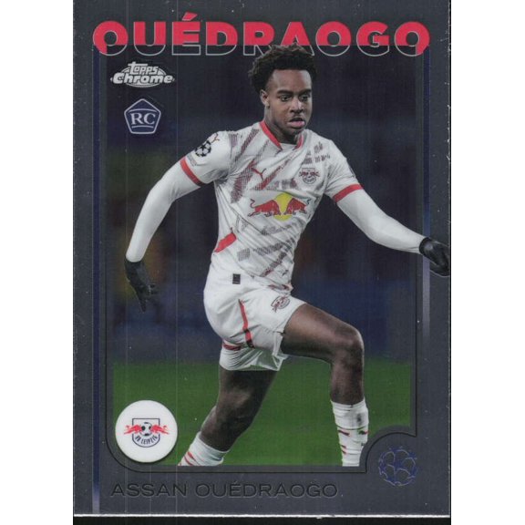 2024-25 TOPPS CHROME UEFA CLUB COMPETITIONS #83 ASSAN OUEDRAOGO RC RB LEIPZIG