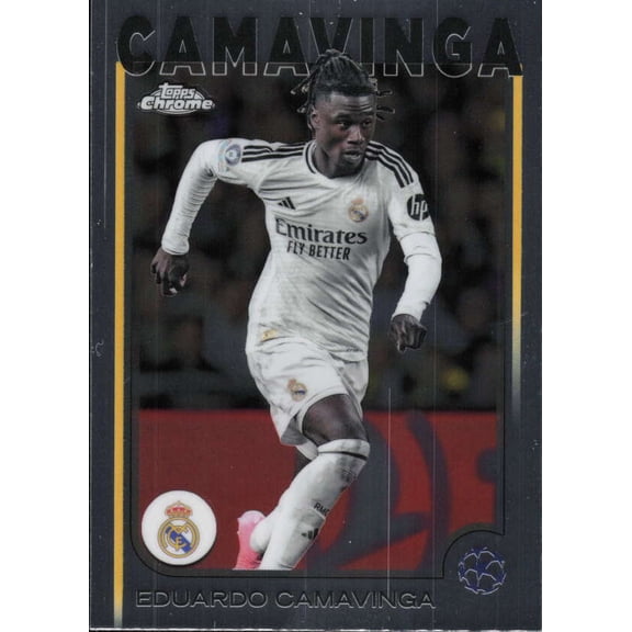 2024-25 TOPPS CHROME UEFA CLUB COMPETITIONS #93 EDUARDO CAMAVINGA REAL MADRID C.F.