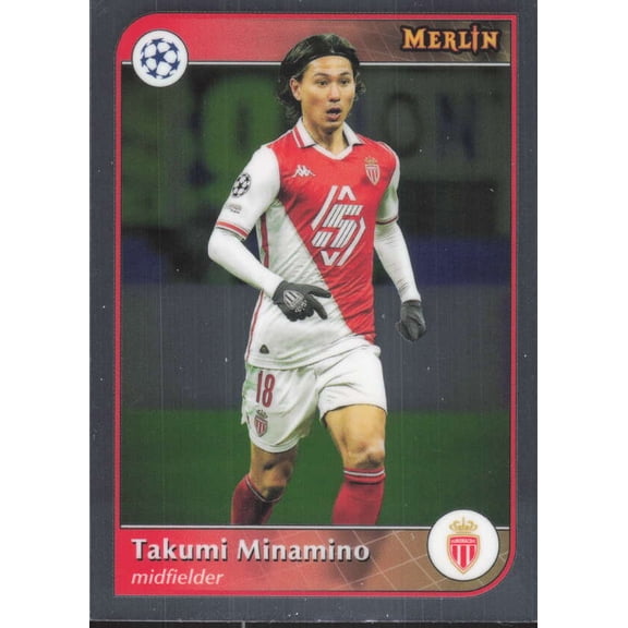 2024-25 TOPPS MERLIN UEFA CLUB COMPETITIONS #131 TAKUMI MINAMINO AS MONACO