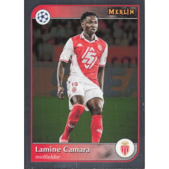 2024-25 TOPPS MERLIN UEFA CLUB COMPETITIONS #165 LAMINE CAMARA AS MONACO