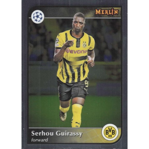 2024-25 TOPPS MERLIN UEFA CLUB COMPETITIONS #183 SERHOU GUIRASSY BORUSSIA DORTMUND