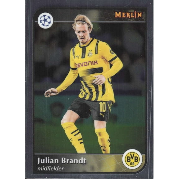 2024-25 TOPPS MERLIN UEFA CLUB COMPETITIONS #196 JULIAN BRANDT BORUSSIA DORTMUND