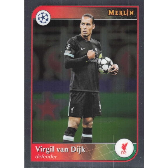 2024-25 TOPPS MERLIN UEFA CLUB COMPETITIONS #4 VIRGIL VAN DIJK LIVERPOOL FC