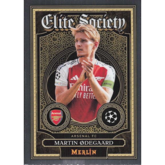 2024-25 TOPPS MERLIN UEFA CLUB COMPETITIONS ELITE SOCIETY #ES-10 MARTIN ?DEGAARD ARSENAL FC