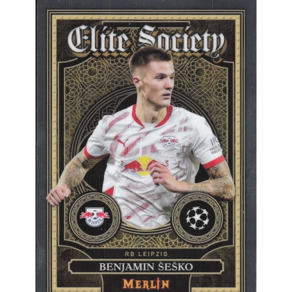 2024-25 TOPPS MERLIN UEFA CLUB COMPETITIONS ELITE SOCIETY #ES-14 BENJAMIN SESKO RB LEIPZIG