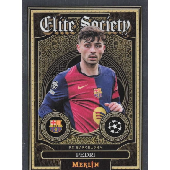 2024-25 TOPPS MERLIN UEFA CLUB COMPETITIONS ELITE SOCIETY #ES-7 PEDRI FC BARCELONA
