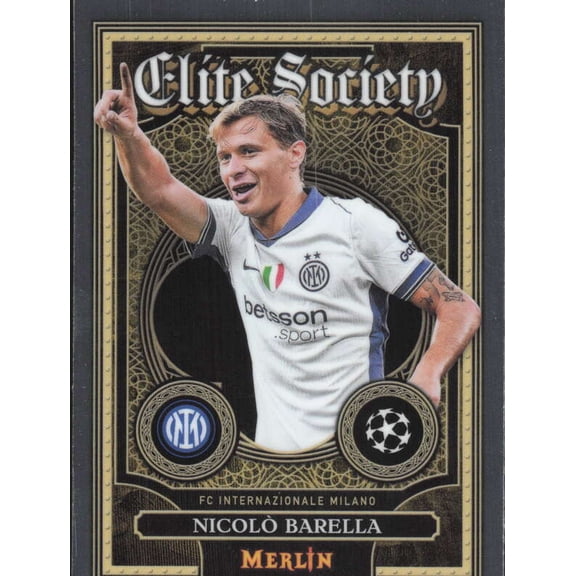 2024-25 TOPPS MERLIN UEFA CLUB COMPETITIONS ELITE SOCIETY #ES-9 NICOLO BARELLA FC INTERNAZIONALE MILANO